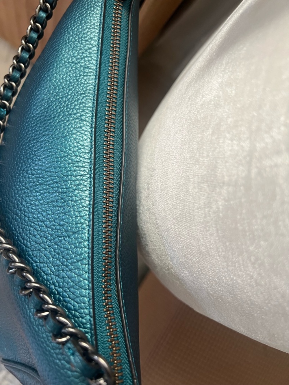 Coach Carrie metallic purse - Picture 14 of 15